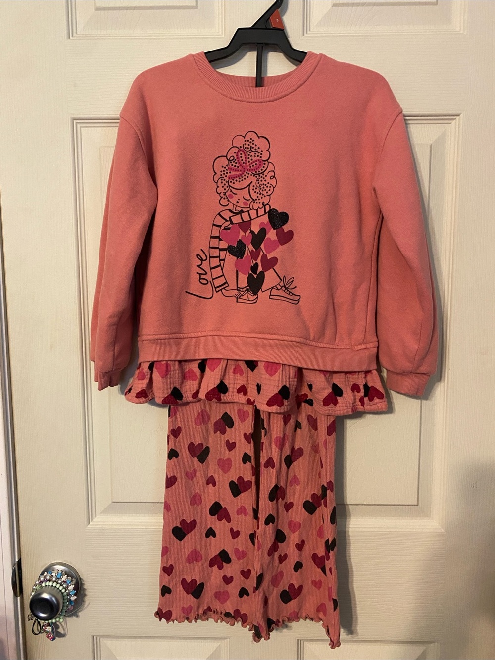 wonder nation Pink Heart Ruffle outfit